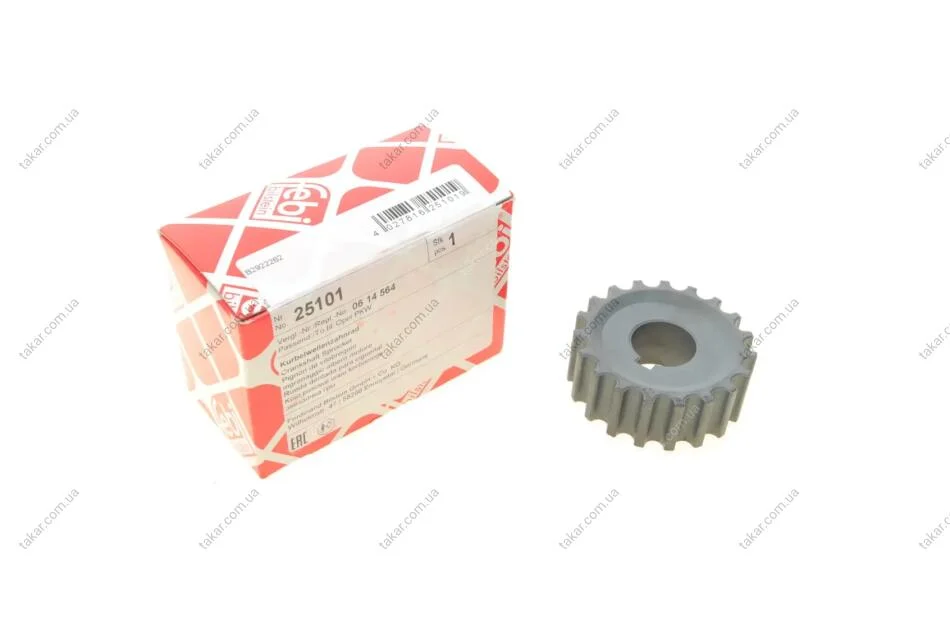 Шестерня вала колін. OPEL KADETT, VECTRA 1.2, 1.4, 1.6 (-95) (вир-во FEBI) FEBI BILSTEIN 25101 (фото 1)