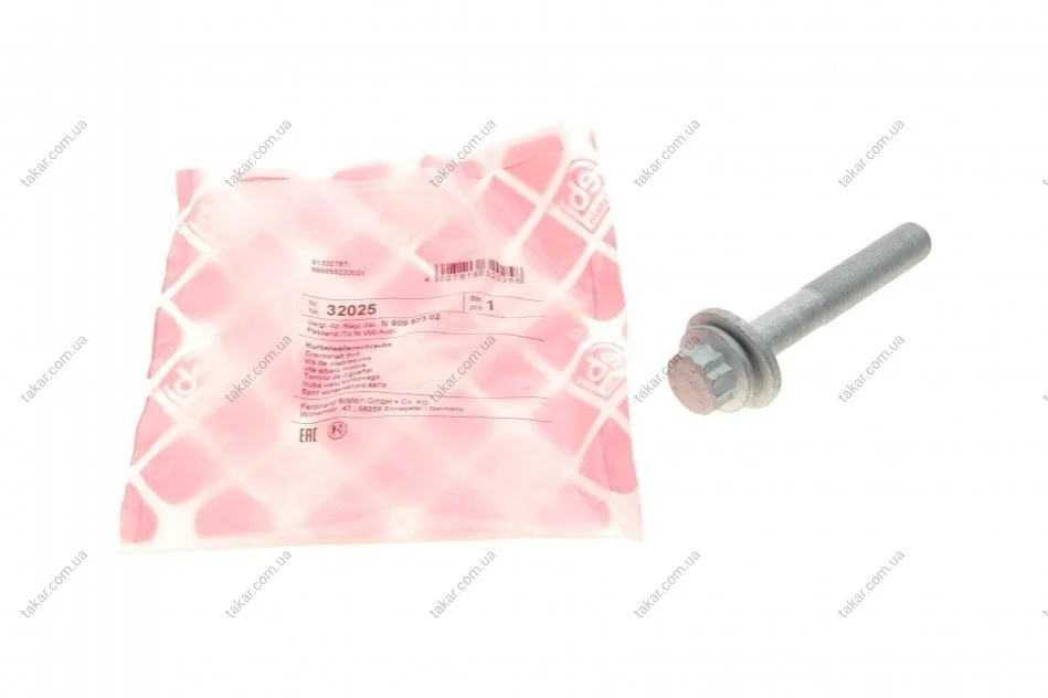 Болт коленчатого вала FEBI BILSTEIN 32025 (фото 1)
