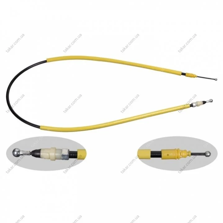 Трос ручного гальма OPEL, RENAULT, NISSAN задн. прав. (вир-во FEBI) FEBI BILSTEIN 33168 (фото 1)