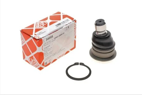 Кулькова опора з обох сторін передній міст знизу FEBI BILSTEIN 34666
