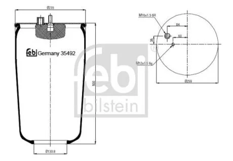Кожух пневматичної ресори FEBI BILSTEIN 35492