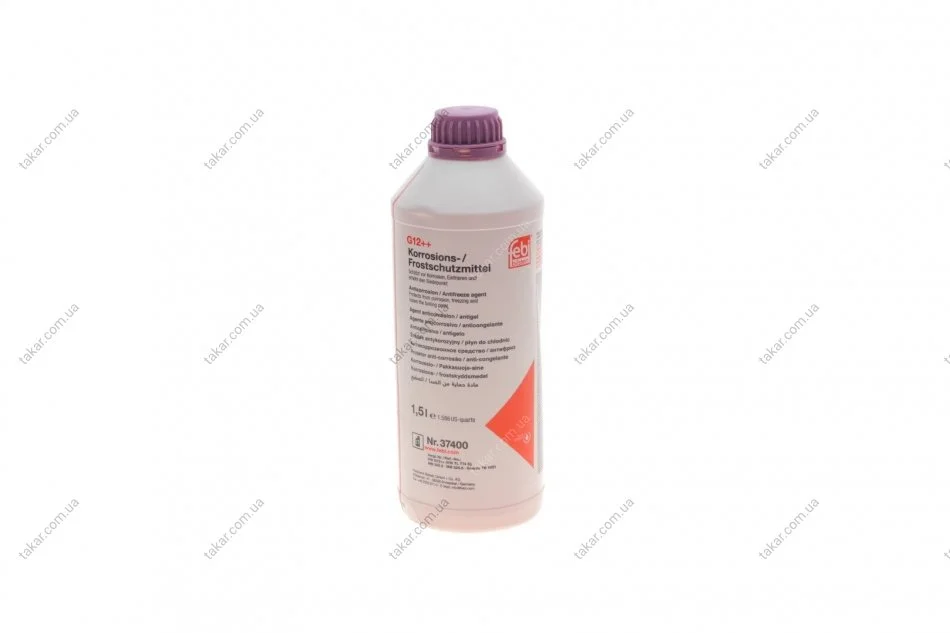 Антифриз-концентрат бузковий -80 °C, G12++, 1,5 л FEBI BILSTEIN 37400 (фото 1)