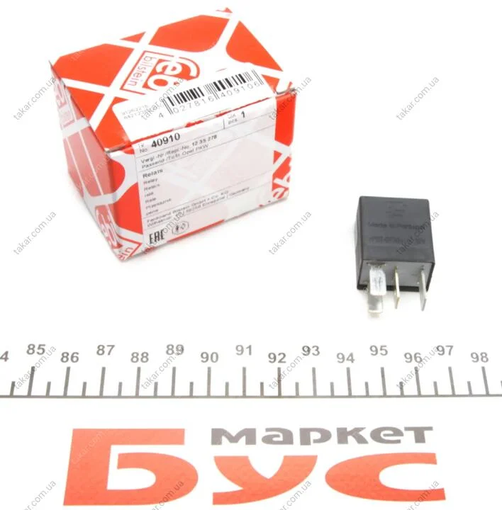 Автомобильное реле 12V FEBI BILSTEIN 40910 (фото 1)