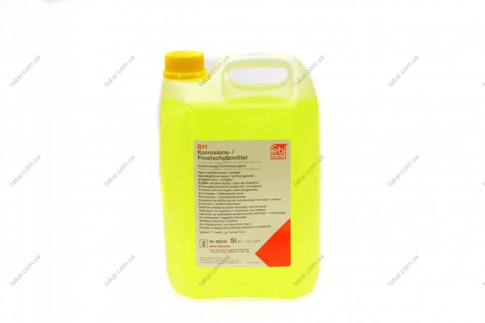 Антифриз-концентрат жовтий -80 °C, G11, 5 л FEBI BILSTEIN 88541 (фото 1)