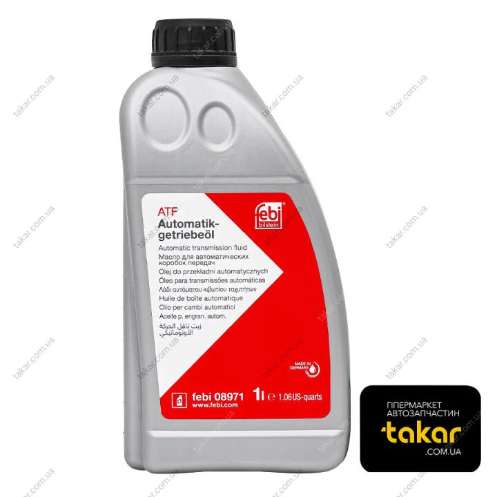 Смазка АКПП (red) Dexron II-D/MB 236.2/236.6/236.7 - 1L FEBI BILSTEIN FE08971 (фото 1)