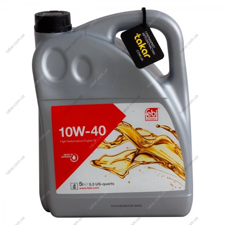 Масло моторное SAE 10W-40 (5L.) FEBI BILSTEIN FE32933 (фото 1)