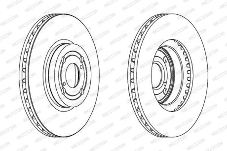 Гальмівний диск FERODO DDF1461C (фото 1)