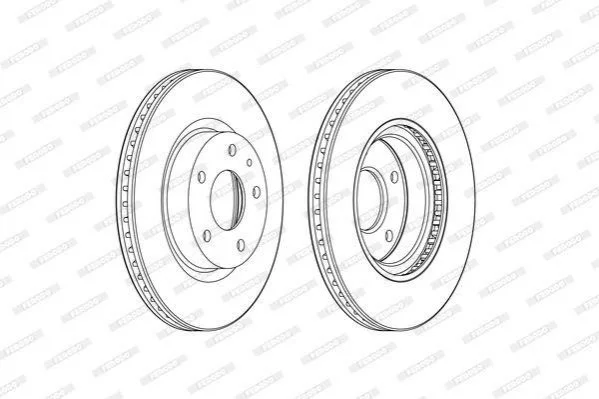 Диск тормозной FERODO DDF2465C (фото 1)