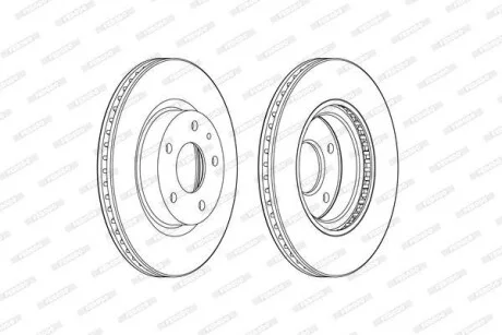 Диск тормозной FERODO DDF2465C