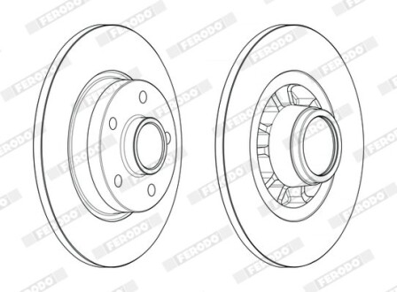 Диск тормозной FERODO DDF2602-1 (фото 1)