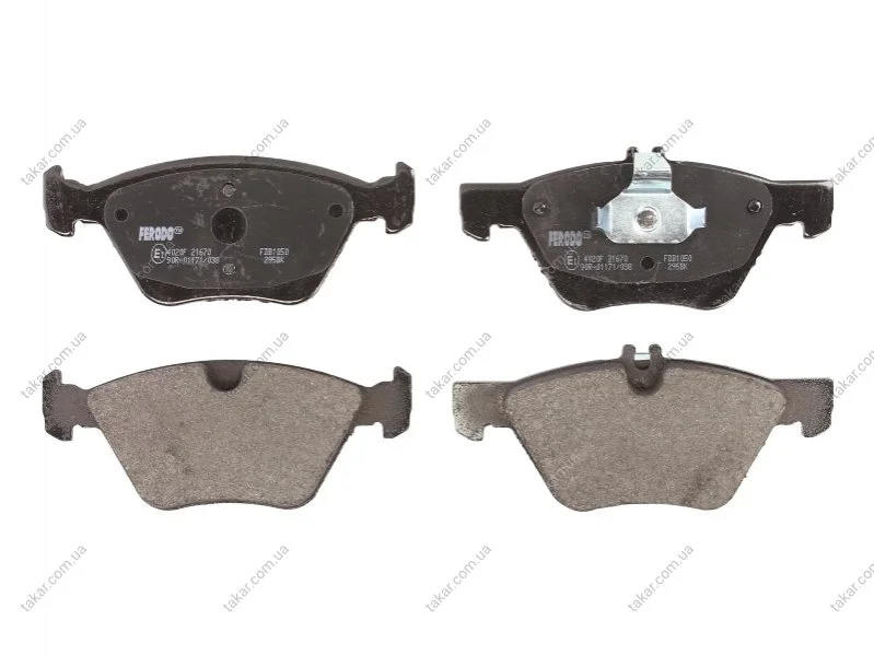 Тормозные колодки передние дисковые FERODO FDB1050 (фото 1)
