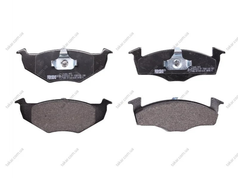 Тормозные колодки передние дисковые FERODO FDB1101 (фото 1)