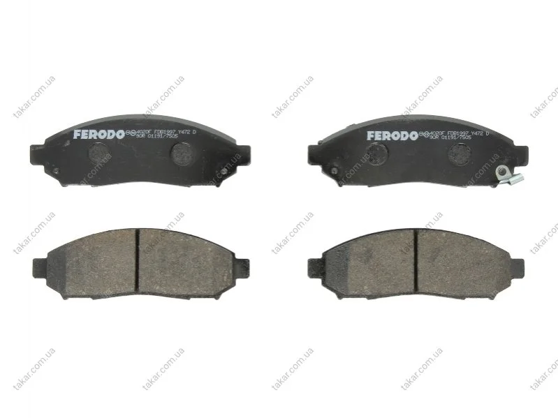 Тормозные колодки передние дисковые FERODO FDB1997 (фото 1)