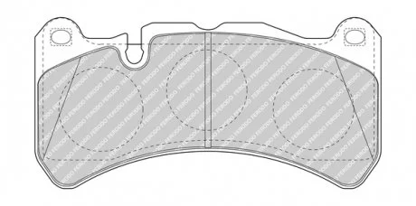Тормозные колодки дисковые FERODO FDB4212