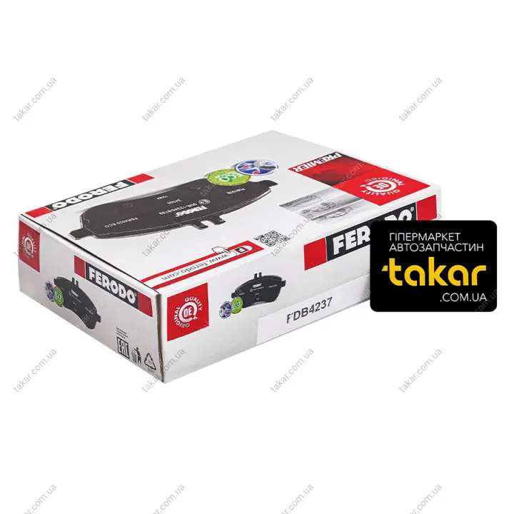 Тормозные колодки задние дисковые FERODO FDB4237 (фото 1)