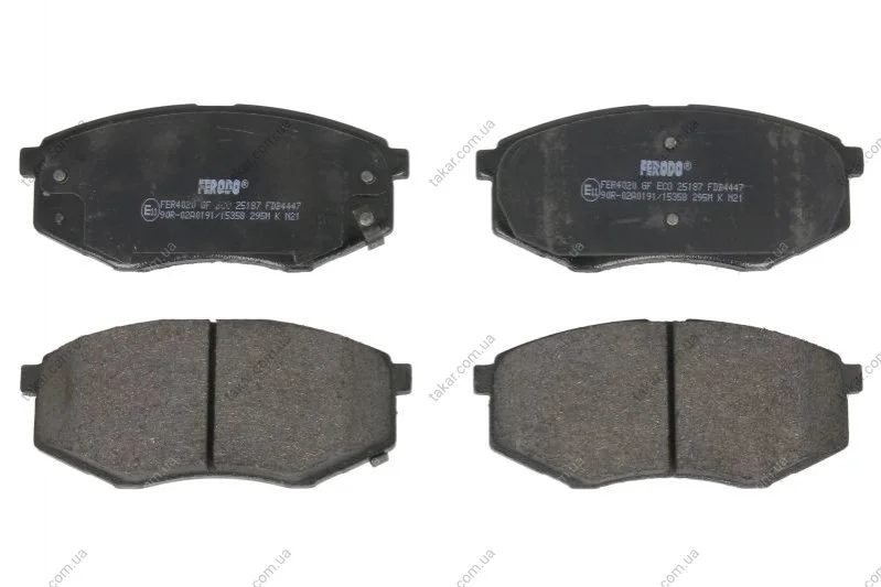 Тормозные колодки передние дисковые FERODO FDB4447 (фото 1)