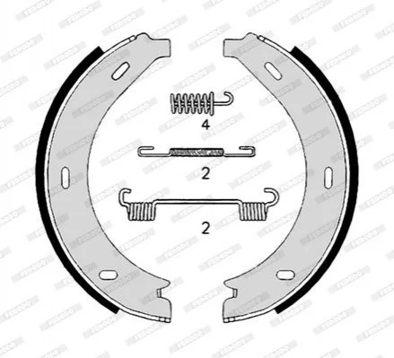 Тормозные колодки барабанные FERODO FSB4306 (фото 1)