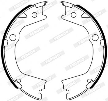 Колодки гальмівні барабанні FERODO FSB4318