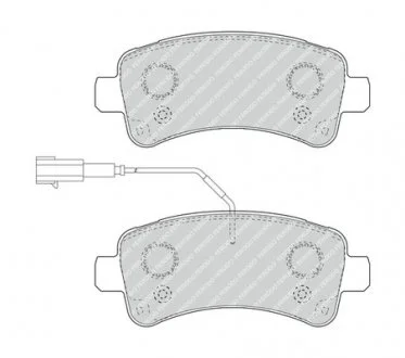 Тормозные колодки дисковые FERODO FVR4950