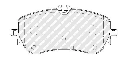 Тормозные колодки дисковые FERODO FVR5068