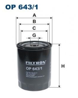 Фільтр оливи FILTRON OP6431