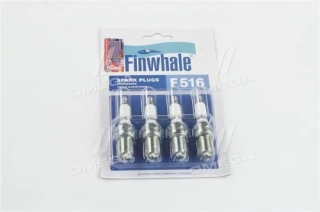 Свеча зажигания бензин никель 1 шт Finwhale F516