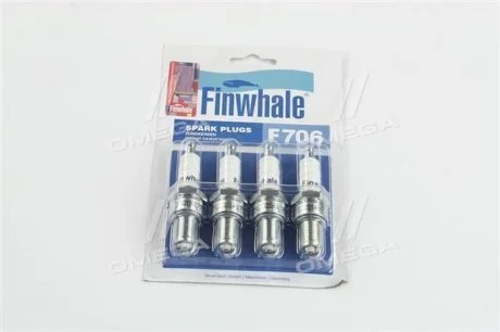Свеча зажигания бензин никель 1 шт Finwhale F706
