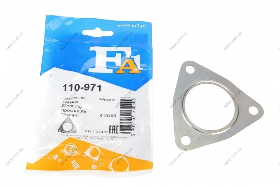 Прокладання вихлопної труби Fischer Automotive One (FA1) 110-971 (фото 1)
