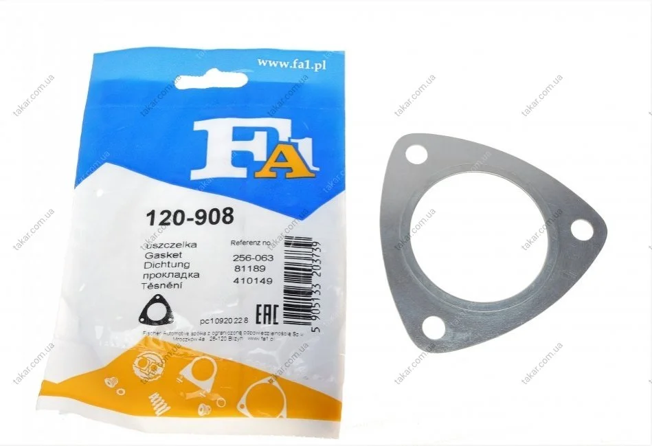 Прокладка выхлопной трубы Fischer Automotive One (FA1) 120-908 (фото 1)