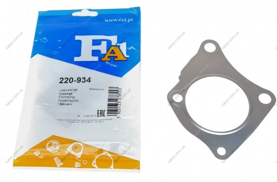 Прокладка глушителя FA1 Fischer Automotive One (FA1) 220-934 (фото 1)