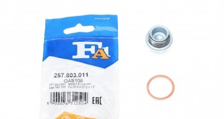 Пробка поддона + уплотнитель FA1 Fischer Automotive One (FA1) 257.803.011