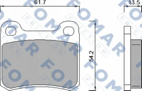 Тормозные колодки дисковые FOMAR FO 421381