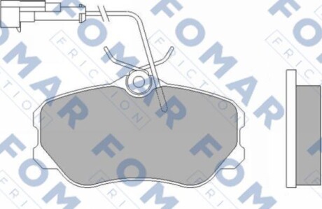 Колодки тормозные дисковые FOMAR FO 455881