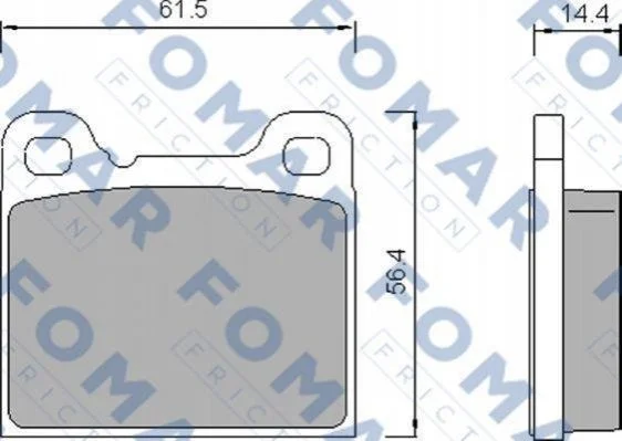 Гальмівні колодки дискові FOMAR FO 458781 (фото 1)