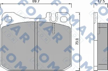 Гальмівні колодки передні дискові FOMAR FO 467981