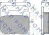 Тормозные колодки дисковые FOMAR FO 468781 (фото 1)