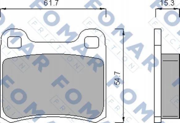 Гальмівні колодки дискові FOMAR FO 474185 (фото 1)