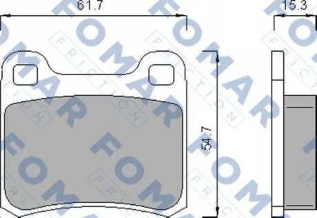 Тормозные колодки дисковые FOMAR FO 474185