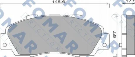 Тормозные колодки передние дисковые FOMAR FO 488181