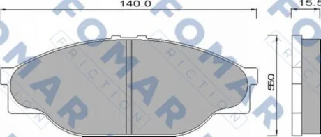 Тормозные колодки передние дисковые FOMAR FO 493981