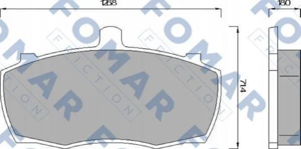 Гальмівні колодки передні дискові FOMAR FO 499081 (фото 1)