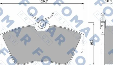Гальмівні колодки передні дискові FOMAR FO 625381