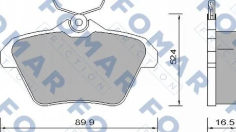 Гальмівні колодки дискові FOMAR FO 650081