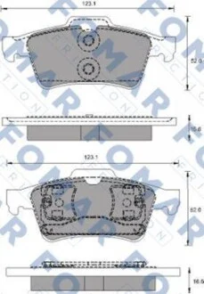 Гальмівні колодки дискові FOMAR FO 686781