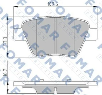 Гальмівні колодки дискові FOMAR FO 691581