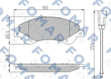 Тормозные колодки передние дисковые FOMAR FO 925181