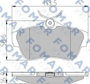 Тормозные колодки дисковые FOMAR FO 930381