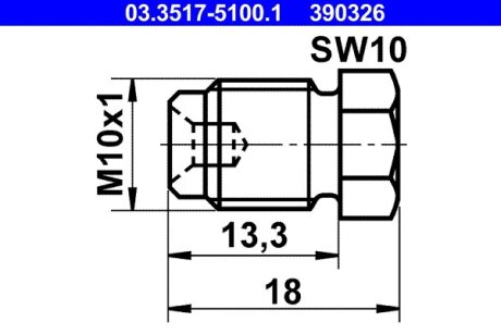 Пробка FORD 1106343