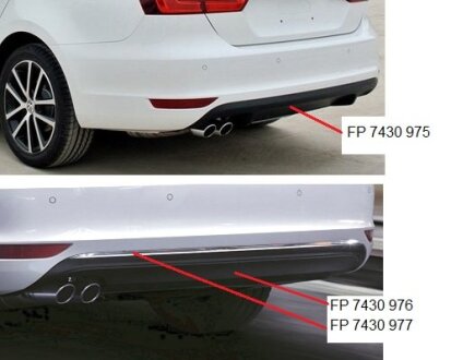 Спойлер бампера FPS FP7430976