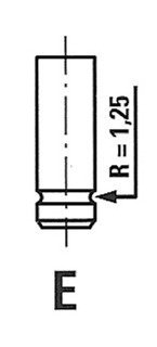Клапан впускной PEUGEOT 4292/XB IN FRECCIA R4292/XB